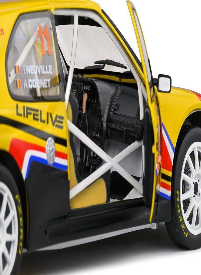 Solido 1:18 Peugeot 306 Maxi Yellow #2 T. Neuville/A. Cornet - Eifel Rallye Fest Edition - Image 4